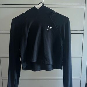 Gymshark black cropped hoodie